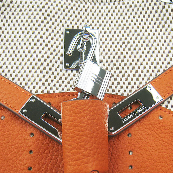 Replica Hermes New Arrival Double-duty handbag Orange 60668 - Click Image to Close